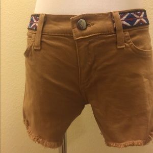 Joe’s brown denim shorts